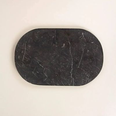 Ustensiles de cuisine - Planche de découpe ovale en marbre noir - L INDOCHINEUR X RIVÊT