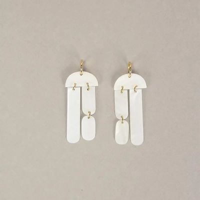Jewelry - Mother-of-pearl pendant earrings - L INDOCHINEUR X RIVÊT