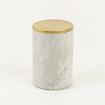 Coffrets et boîtes - Boîte Uranus laiton et marbre blanc - L INDOCHINEUR X RIVÊT