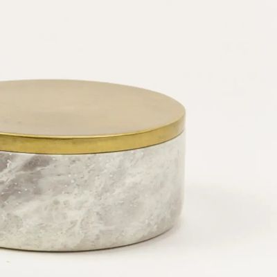 Caskets and boxes - Venus box in brass and white stone - L INDOCHINEUR X RIVÊT
