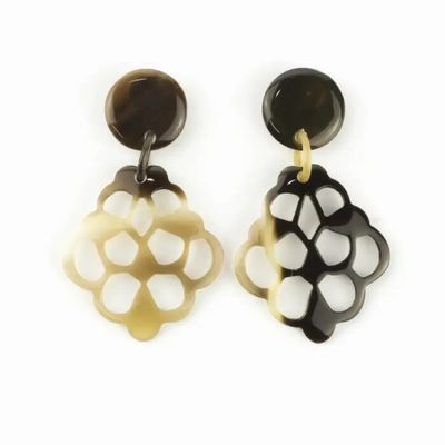 Jewelry - Lace-shaped earrings in hoof - L INDOCHINEUR X RIVÊT