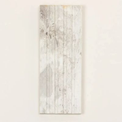 Soap dishes - Sirius large soap holder in white cloudy marble - L INDOCHINEUR X RIVÊT