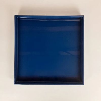 Bowls - Square tray lacquered, bright red - L INDOCHINEUR X RIVÊT