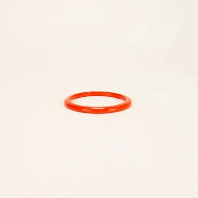 Bracelets - Tu Vi quarter round bracelet in Wood Green lacquer size M - L INDOCHINEUR X RIVÊT