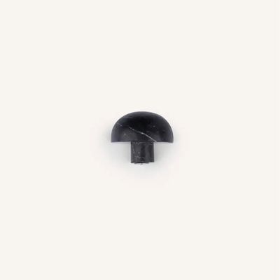Mounting accessories - Quarter ball furniture knob, black natural stone, E - L INDOCHINEUR X RIVÊT