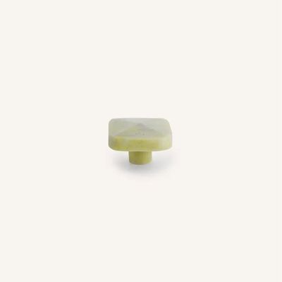 Mounting accessories - Square diamond furniture knob, black marble horn, I - L INDOCHINEUR X RIVÊT