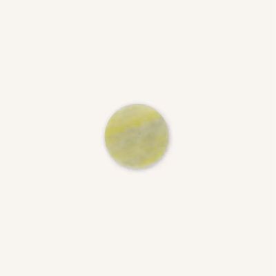 Mounting accessories - Disc furniture knob, green natural stone, A - L INDOCHINEUR X RIVÊT