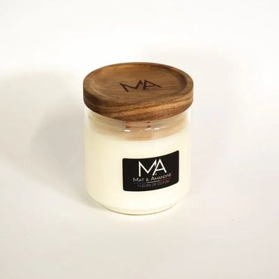 Decorative objects - COTTON FLOWERS - Scented Candle (Medium Jar) - MAT AMANDINE