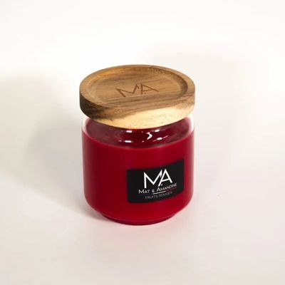 Decorative objects - RED FRUITS - Scented candle (Medium Jar) - MAT AMANDINE