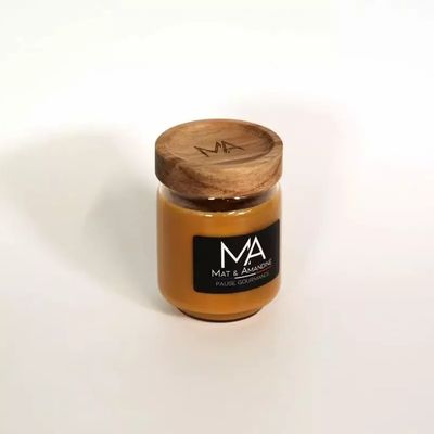 Objets de décoration - PAUSE GOURMANDE – Bougie parfumée (Petite Jarre) - MAT AMANDINE
