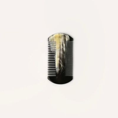 Hair accessories - Marbled black horn beard comb - L INDOCHINEUR X RIVÊT