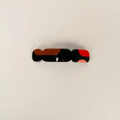 Barrettes - Barrette Nymphe en corne blonde et laque Orange - L INDOCHINEUR X RIVÊT
