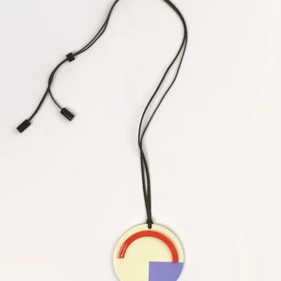 Bijoux - Pendentif en corne et laque tricolore - L INDOCHINEUR X RIVÊT