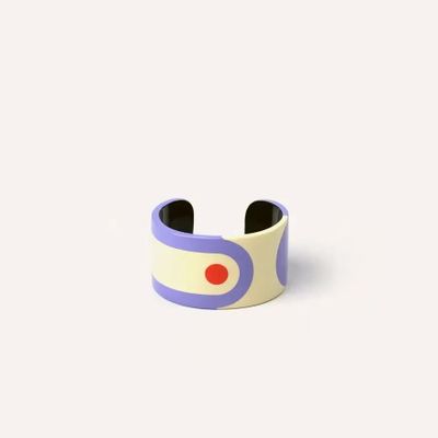 Bracelets - Manchette en corne et laque taille M - L INDOCHINEUR X RIVÊT