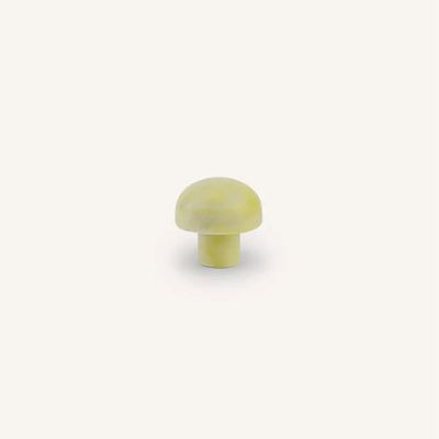 Mounting accessories - Half ball furniture knob, blond horn, D - L INDOCHINEUR X RIVÊT