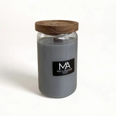 Decorative objects - INCENSE — Scented Candle (Large Jar) - MAT AMANDINE