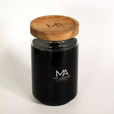 Decorative objects - BOIS D'ORIENT - Scented candle (Large Jar) - MAT AMANDINE