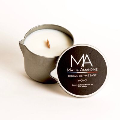 Spas - Bougie de massage - MONOI - MAT AMANDINE