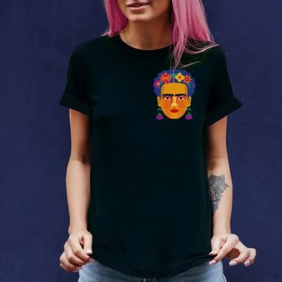 Apparel - Flores black T-shirt - KALIDOSKOPIO