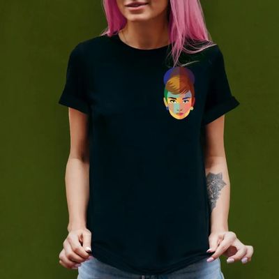 Apparel - Audrey black T-shirt - KALIDOSKOPIO
