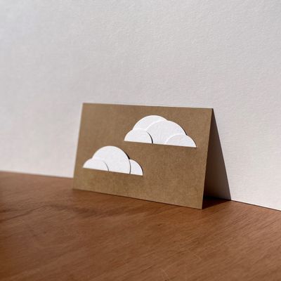 Card shop - NUAGE OISO® Participatory Board Card - Kraft - OISO