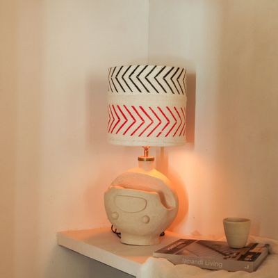 Table lamps - Smile ceramic unique handmade table lamp - STUDIO WILD ORANGE