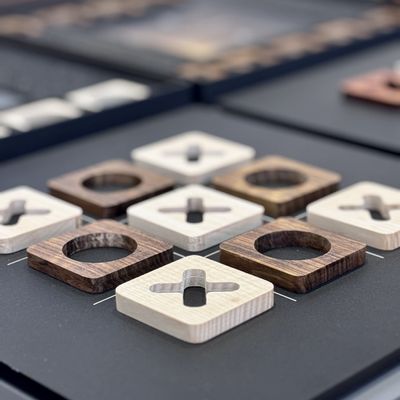Gifts - Game board - Playset in ovangkol and maple wood - SHALL WE PLAY A GAME?