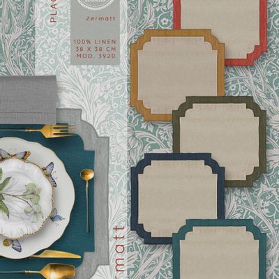 Placemats - ZERMATT LINEN PLACEMAT - LA CUCA