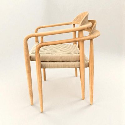 Chaises de jardin - Chaise en teck et corde Olefin - CHT20 - BALINAISA