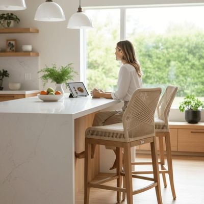 Fauteuils de jardin - Fauteuil de bar "Lisa Bar" ( H 75/115 cm) - BALINAISA