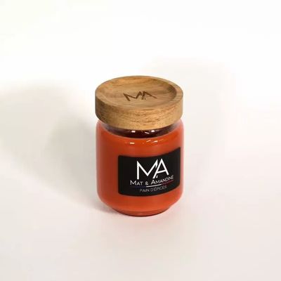 Objets de décoration - PAIN D'EPICES - Bougie parfumée (Petite Jarre) - MAT AMANDINE
