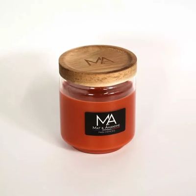 Decorative objects - GINGERBREAD - Scented Candle (Medium Jar) - MAT AMANDINE