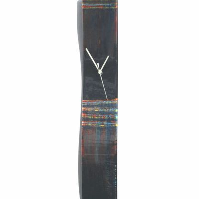 Horloges - Horloge murale floue noir-arc-en-ciel 10x70 cm - CARNEOL GLASS