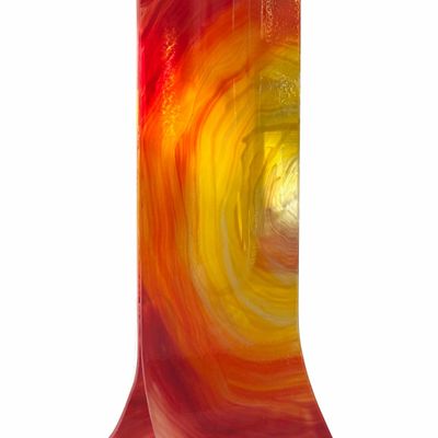 Vases - Red-Orange-Yellow vase14x36 cm. - CARNEOL GLASS