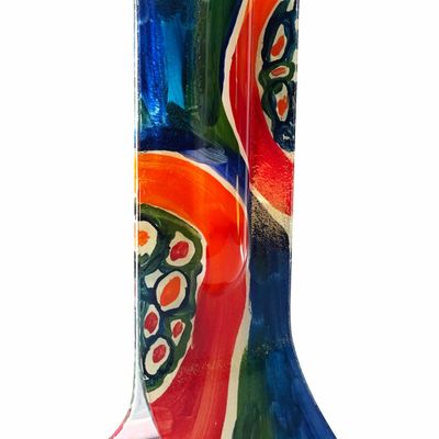 Vases - V84-14x36 - CARNEOL GLASS