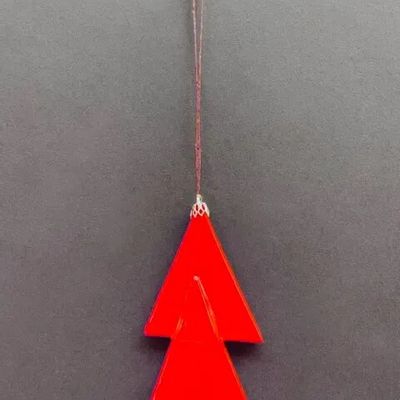 Guirlandes et boules de Noël - Décoration de sapin de Noël de couleur rouge - CARNEOL GLASS