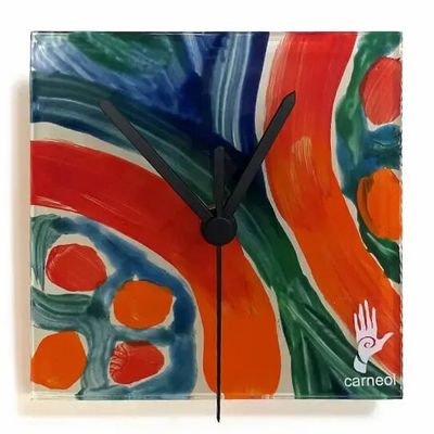 Clocks - Iberia OB-OCS-13x13 - CARNEOL GLASS