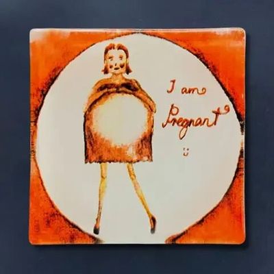 Decorative objects - Communication of unexpected pregnancy using the refrigerator - CARNEOL GLASS