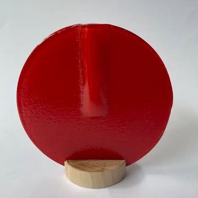 Vases - Round vase in red color 13 cm - CARNEOL GLASS