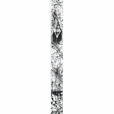 Horloges - Horloge murale naturelle transparente-noire 8x98 cm - CARNEOL GLASS