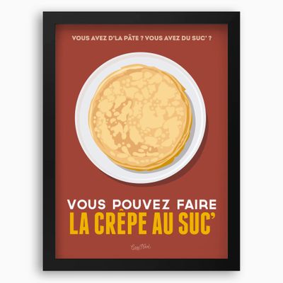 Affiches - Affiche encadrée La Crepe Au Suc - COSYNÉVÉ - MOUNTAIN POSTERS