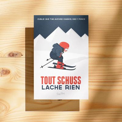 Card shop - Postcard Tout Schuss - COSYNÉVÉ - MOUNTAIN POSTERS