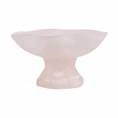Platter and bowls - The Resin Organic Fruit Stand - Pink White - BAZAR BIZAR LIVING