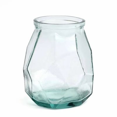 Vases - The Wide Origami Vase - Blue - BAZAR BIZAR LIVING