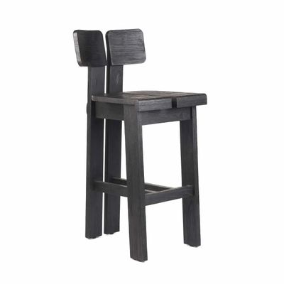 Stools - The Sama Sama Barstool - Black - BAZAR BIZAR LIVING