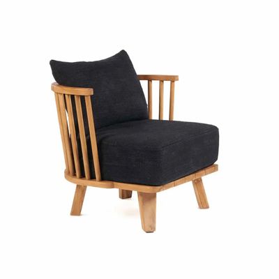 Armchairs - The Malawi One Seater - Natural Black - BAZAR BIZAR LIVING