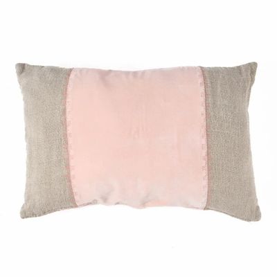 Fabric cushions - The Velvet Divorce Cushion Cover - Natural Pink - 30x50 - BAZAR BIZAR LIVING