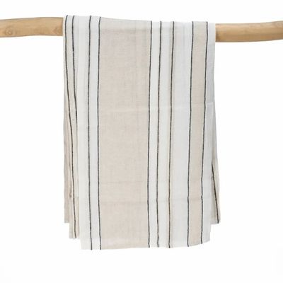 Nappes - La Nappe Provence - Natural Black White - 150x250 - BAZAR BIZAR LIVING