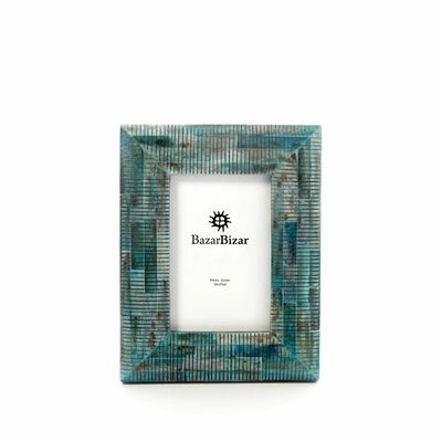 Frames - The Ocean Ripple Frame - Turquoise - 10x15 - BAZAR BIZAR LIVING