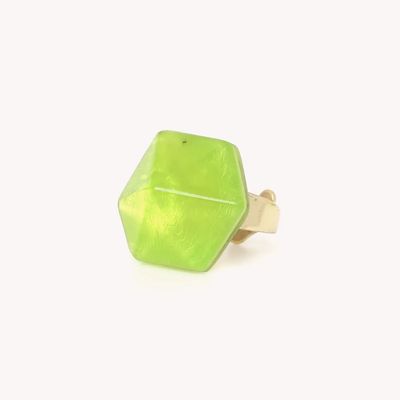 Jewelry - Adjustable small ring (lime green) - Combava - NATURE BIJOUX